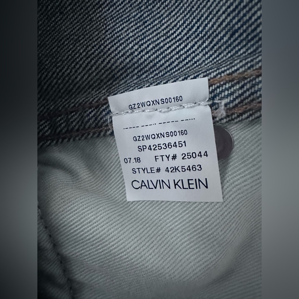 Calvin Klein Premium Italian Denim Men’s Loose Straight Leg Dad Jeans Blue Sz 32 - Picture 8 of 12